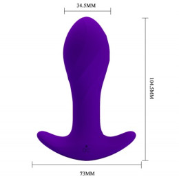 Анальная пробка с вибрацией Anal Plug Massager пурпурная