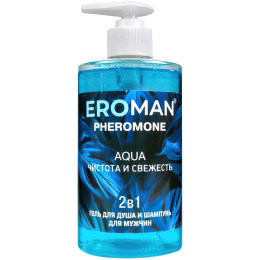 Шампунь-гель для душа с феромонами Eroman Aqua 430 мл