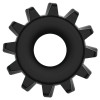 Эрекционное черное кольцо Power Plus Cock Ring