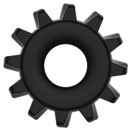 Эрекционное черное кольцо Power Plus Cock Ring