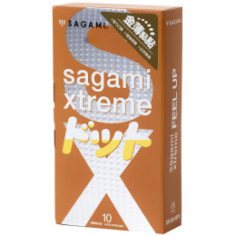 Презервативы усиливающие ощущения Sagami Xtreme Feel Up 10 шт