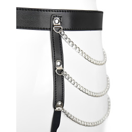 Пояс для чулок с цепочками