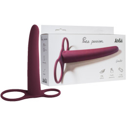 Насадка для двойного проникновения Pure Passion Gimlet бордовая