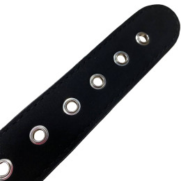 Мужская сбруя черного цвета декорированная заклепками