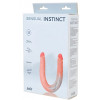 Двусторонний фаллоимитатор с хребтом Sensual Instinct 44 см