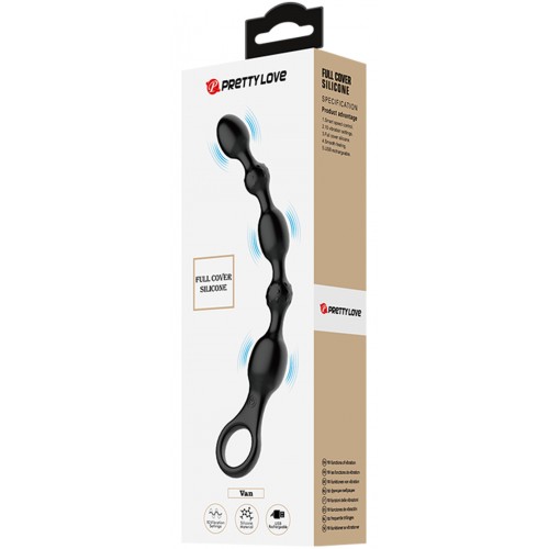 Анальная цепочка с вибрацией Pretty Love Van