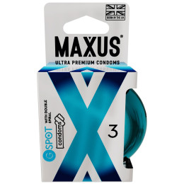 Презервативы Maxus G-Spot для стимуляции точки G в металлическом кейсе 3 шт