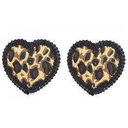 Пэстисы-сердечки с леопардовым принтом
