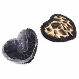 Пэстисы-сердечки с леопардовым принтом