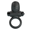 Эрекционное виброкольцо Vibrant Penis Ring Adrien черное