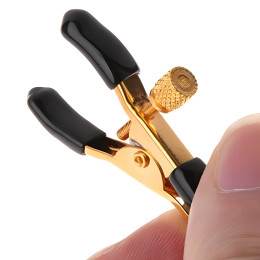 Регулируемые зажимы на соски золотые