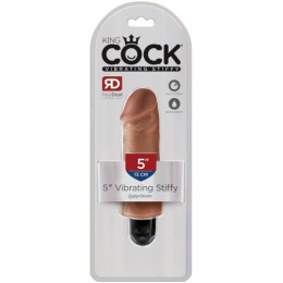 Реалистичный вибратор King Cock Vibrating Stiffy Tan 13 см