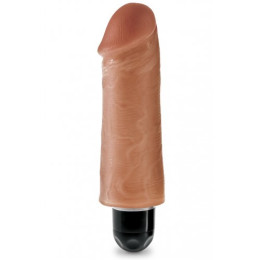 Реалистичный вибратор King Cock Vibrating Stiffy Tan 13 см
