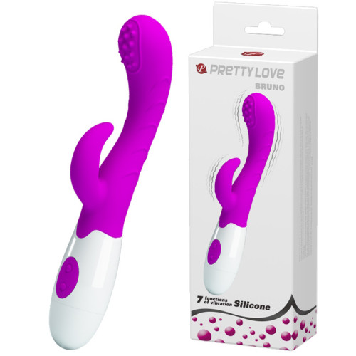 Вибратор с клиторальным стимулятором Pretty Love Bruno
