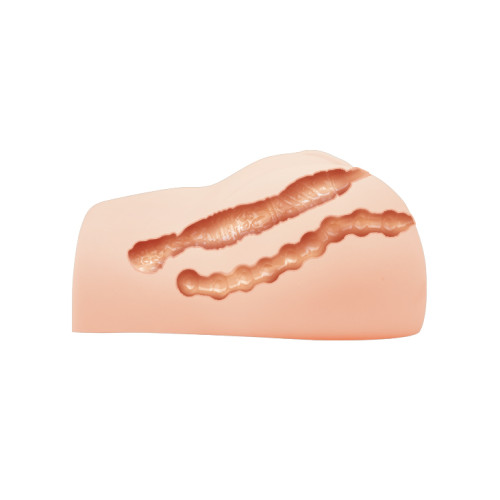 Реалистичный мастурбатор Crazy Bull попка и вагина с двойным виброяйцом