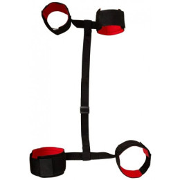 Красно-чёрный фиксатор для рук и ног Fubfesseln