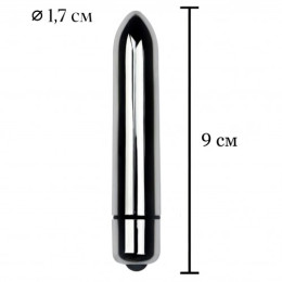 Серебристая вибропуля X-Basic Bullet Long Lovetoy