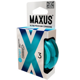 Презервативы Maxus G-Spot для стимуляции точки G в металлическом кейсе 3 шт