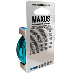 Презервативы Maxus G-Spot для стимуляции точки G в металлическом кейсе 3 шт