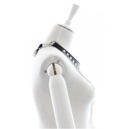 Чёрный ошейник с цепочками