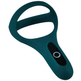 Двойное эрекционное смарт-виброкольцо Fun Town Rise зелёный