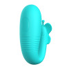 Виброяйцо с поступательными движениями Remi с пультом ДУ бирюзовое