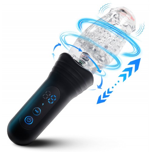 Автоматический мастурбатор с функциями ротации, вибрации и фрикций Oral Sex Secwell