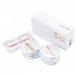 Полиуретановые презервативы Sagami Original 0,01 10 шт
