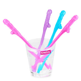 Трубочки разноцветные Original Willy Straws 9 шт