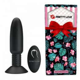 Анальная вибровтулка с ротацией и беспроводным управлением Pretty Love