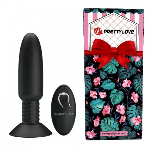 Анальная вибровтулка с ротацией и беспроводным управлением Pretty Love