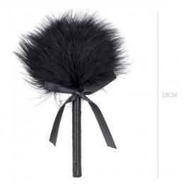 Чёрный тиклер с атласной ручкой 19 см