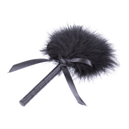 Чёрный тиклер с атласной ручкой 19 см