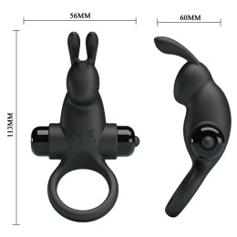 Эрекционное виброкольцо Vibrant Penis Ring I с клиторальным стимулятором черное