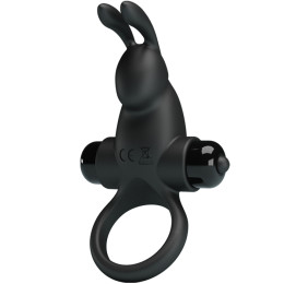 Эрекционное виброкольцо Vibrant Penis Ring I с клиторальным стимулятором черное
