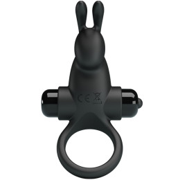 Эрекционное виброкольцо Vibrant Penis Ring I с клиторальным стимулятором черное