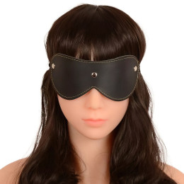 Черная маска на резинке для глаз