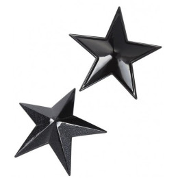 Черные металлические пэстисы звездочки