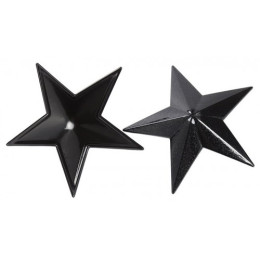 Черные металлические пэстисы звездочки