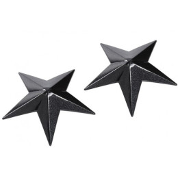 Черные металлические пэстисы звездочки