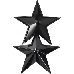 Черные металлические пэстисы звездочки
