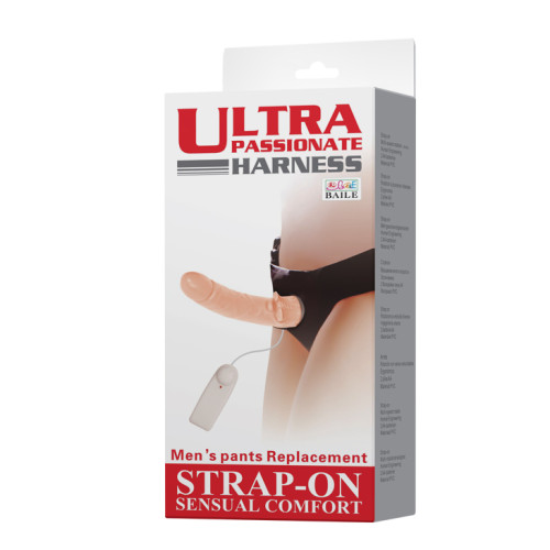 Страпон с клиторальным отростком и ротацией Ultra Passionate Harness