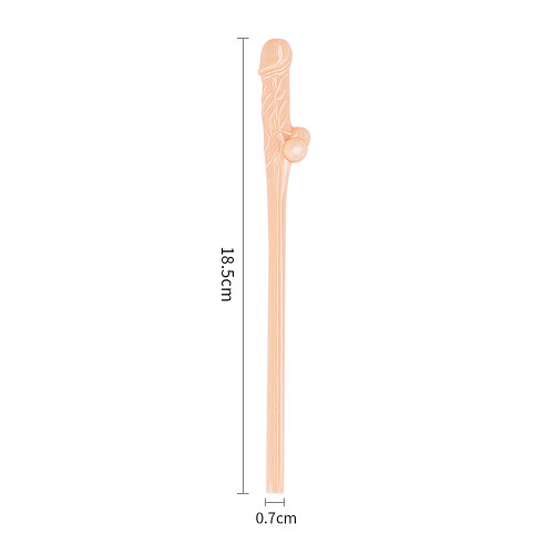 Трубочки бежевые Original Willy Straws 9 шт