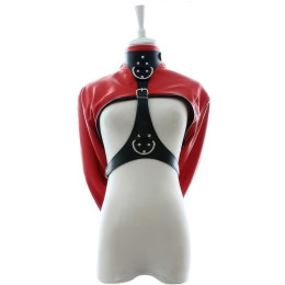 Смирительный женский жакет черно-красный