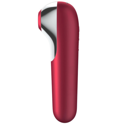Клиторальный смарт-стимулятор с вибрацией Satisfyer Dual Love бордовый