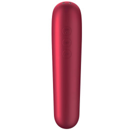 Клиторальный смарт-стимулятор с вибрацией Satisfyer Dual Love бордовый