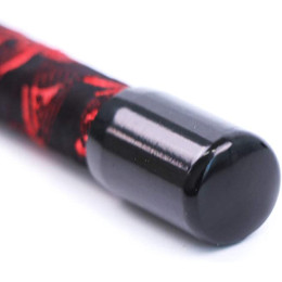 Черно-красный стек с узорами 46 см