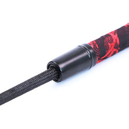 Черно-красный стек с узорами 46 см