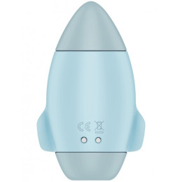 Вакуумно-волновой стимулятор клитора с вибрацией Satisfyer Mission Control голубой