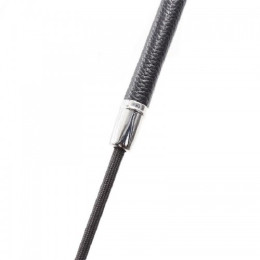 Стек из натуральной кожи с силиконовым наконечником-пробкой 50 см